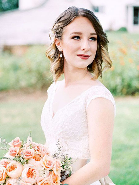 Short Bob for Wedding