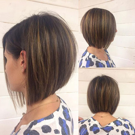 Short Brunette Bob Hairstyle