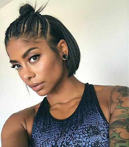 Short Bun Hairstyle