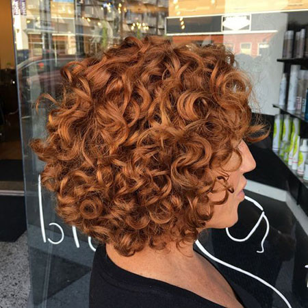 Short Curly Copper Hair