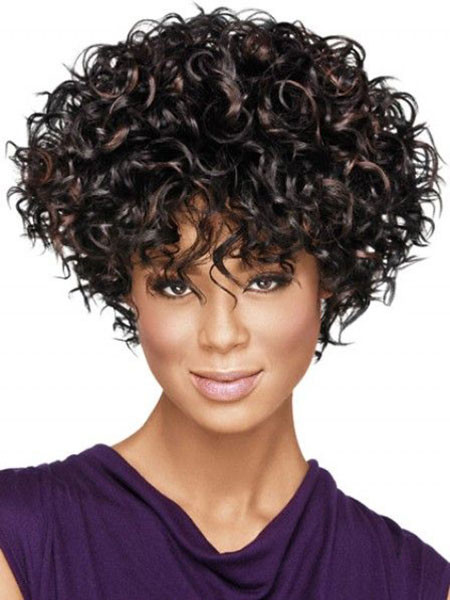 Short Curly Hair Bangs