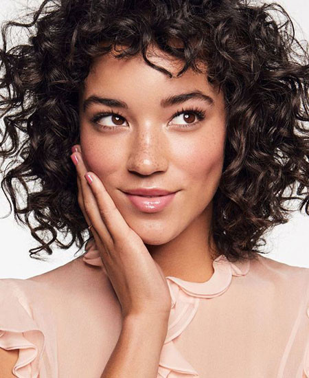 Short Dark Curly Hair