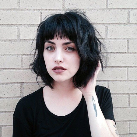 Short Hair Girl Bangs