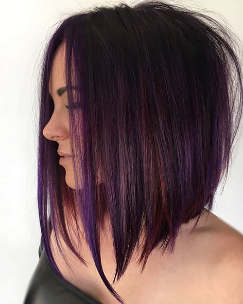 Short Purple Hair