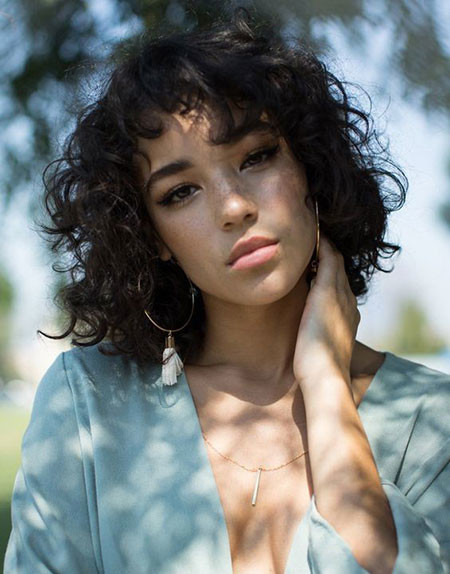 Shoulder Length Curly Hair
