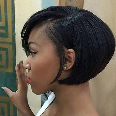 Side Parted Short Haircut