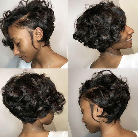 Side swept Bob