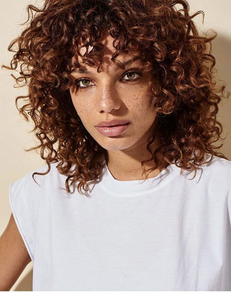 Trendy Short Curly Hairstyle