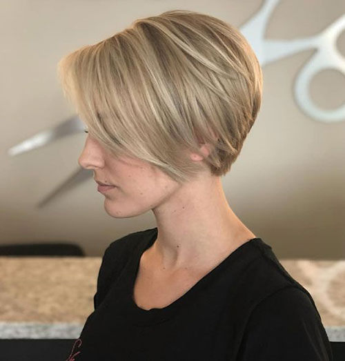 Short Straight Blonde Hair